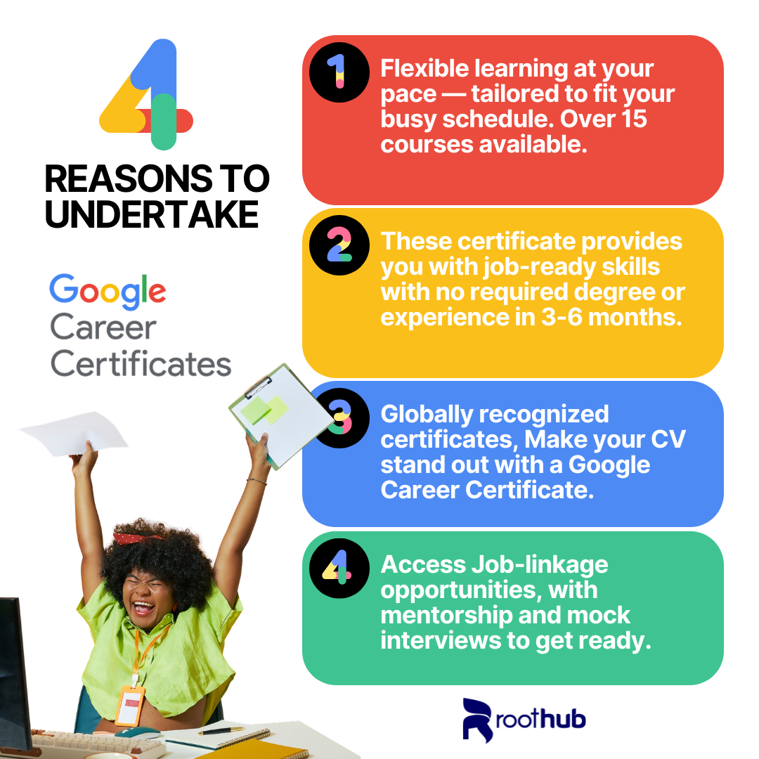4 Reasons Why You Should Undertake Google Career Certificates with The Roothub